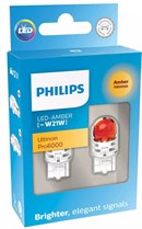 Philips Ultinon Pro6000 SI LED Pære W21W Orange (2 stk)